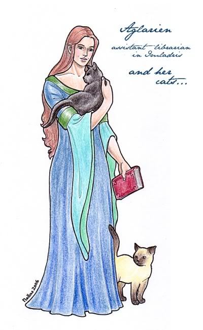 Aglarien and her Cats by Nellas